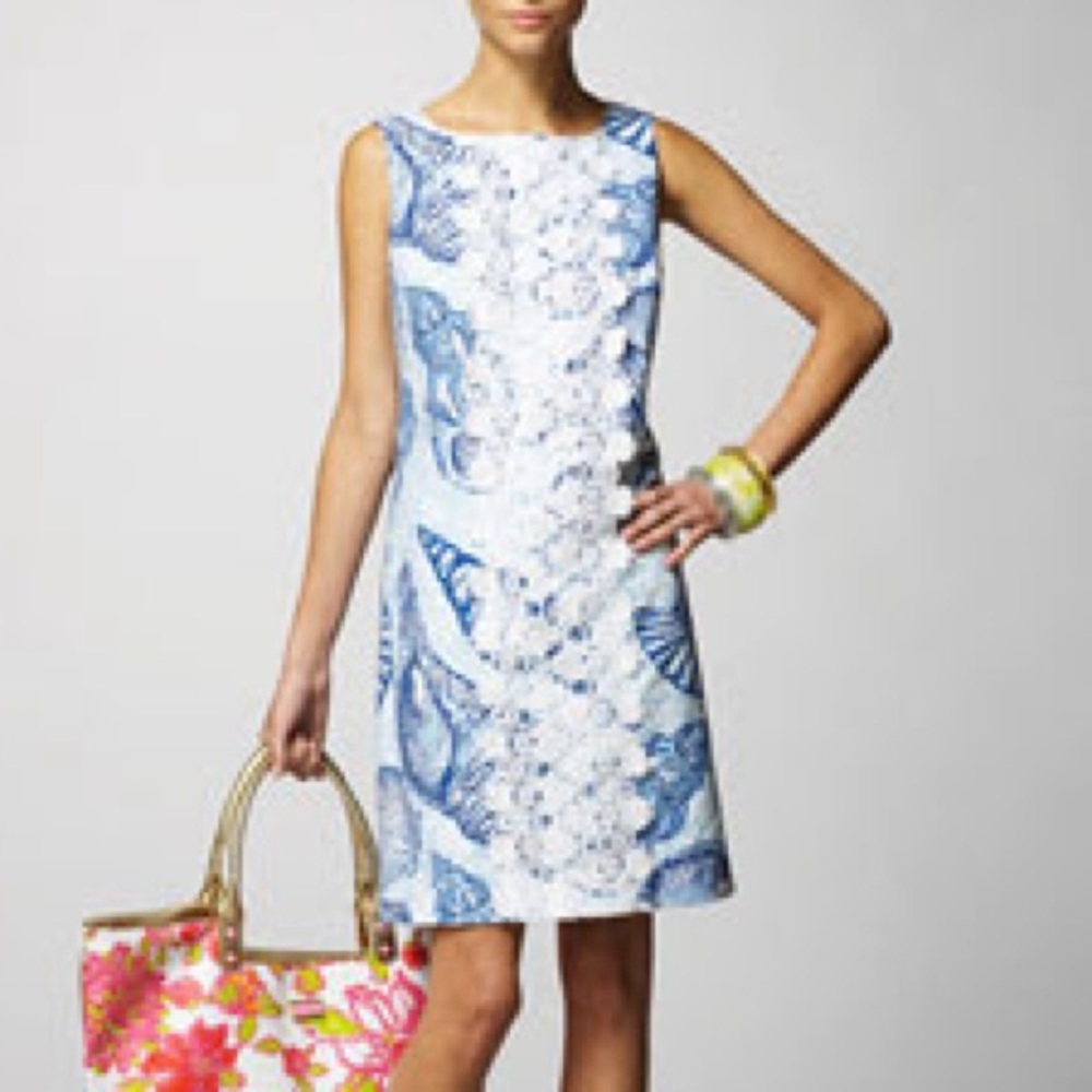 Lilly Pulitzer *RARE* Originals Stuffed Shells Shift Dress. Size 4